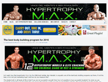 Tablet Screenshot of hypertrophymaxinfo.com